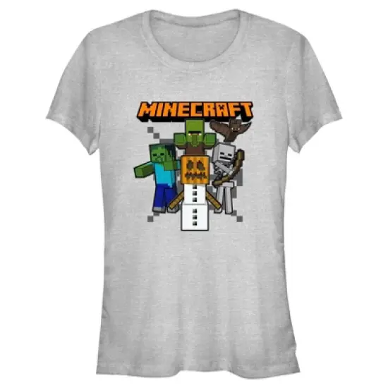 Junior's Minecraft Halloween Creeper and Mobs T-Shirt image {3}