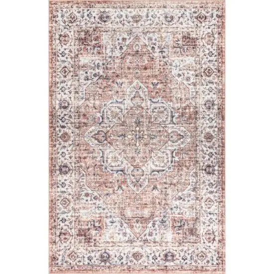 nuLOOM Ama Persian Stain-Resistant Machine Washable Area Rug image {10}