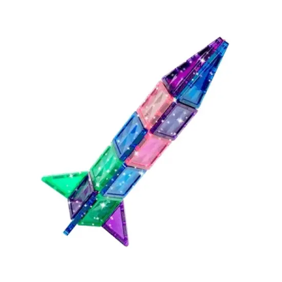 Crayola Mini Glitter PIP Magnetic Tiles 24pc Set image {2}