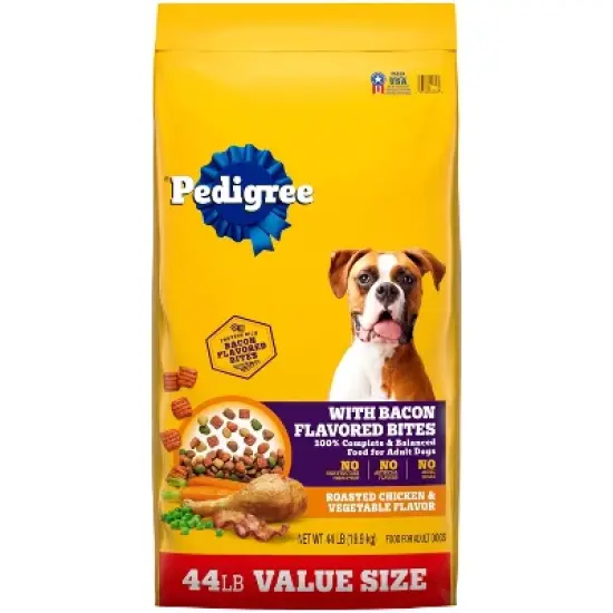 Pedigree Roasted Chicken Flavor with Bacon Bites Adult Dry Dog Food image {15}
