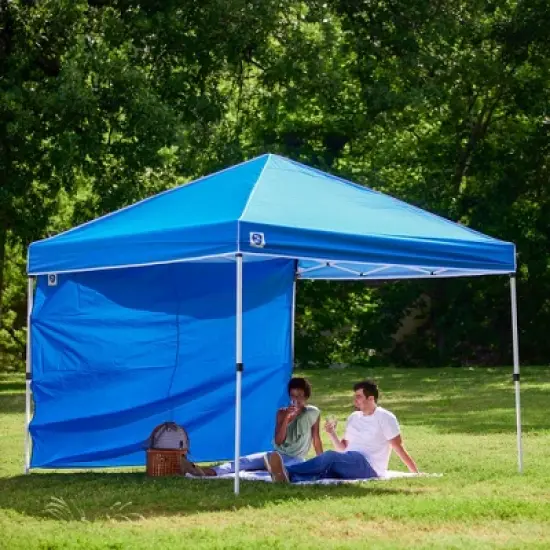 Z-Shade 10 by 10 Foot Everest Instant Straight Leg Canopy Tent Taffeta Sidewall Accessory Only to Provide Protection for Outdoor Events, Blue image {4}
