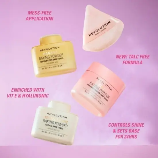 Makeup Revolution Loose Baking Powder - 1.05oz image {5}