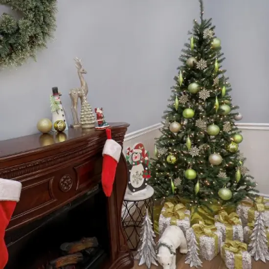 Prelit Slim Aspen Spruce Artificial Christmas Tree Clear Lights - National Tree Company image {3}