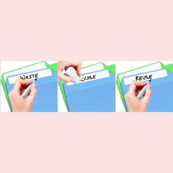 Jokari Erasable File Labels with Pen - Streamline Your Filing System with Ease image {1}