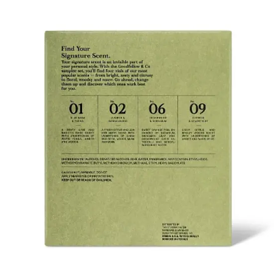 Men's Cologne Sampler Set - Trial Size - 0.5 fl oz/4ct - Goodfellow & Co&trade; image {3}