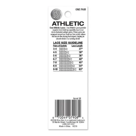 Shoe Gear Oval Athletic Shoe Laces - White 54" image {1}