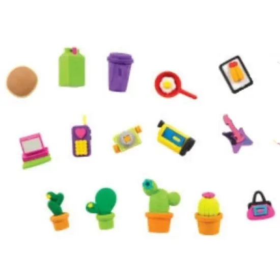 Build, Erase & Fun! Eraser World 3D Mini Eraser Assortment (24 Pack) image {3}