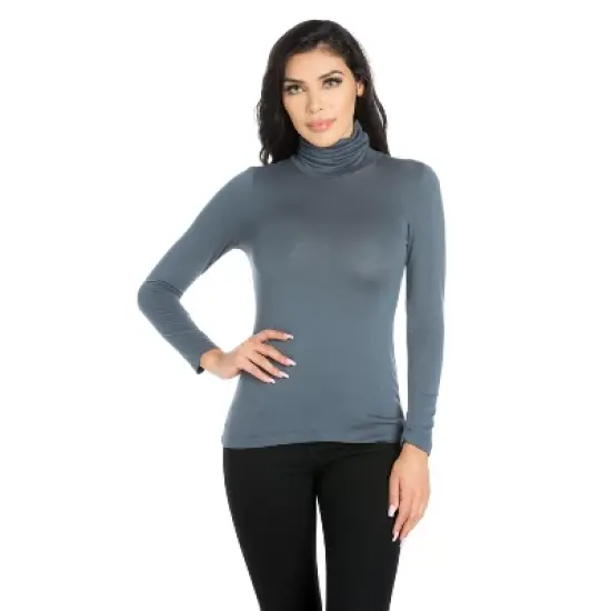 24seven Comfort Apparel Womens Classic Long Sleeve Turtleneck image {7}