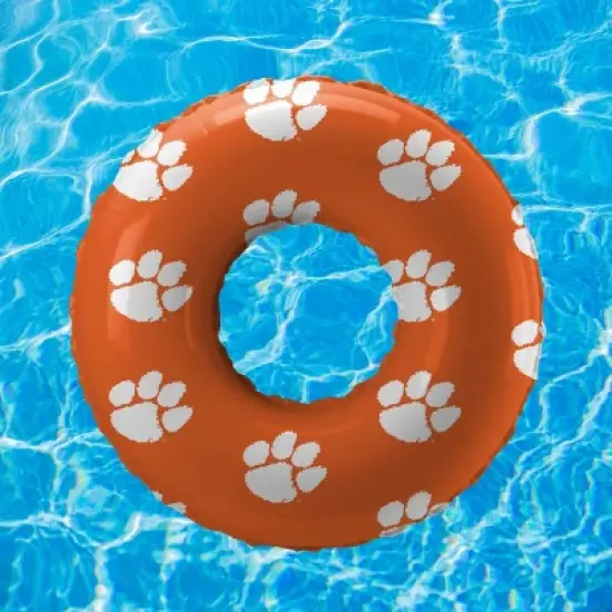 NCAA Clemson Tigers 48" Inflatable Pool Float: PVC Water Float, 330 lbs Capacity image {3}