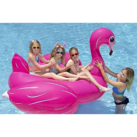 Poolmaster Jumbo Flamingo Swimming Pool Float Rider image {1}