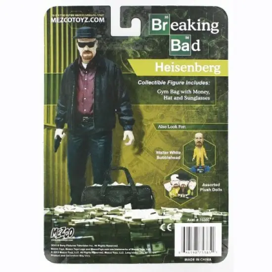 Mezco Toyz Breaking Bad 6" Action Figure Walter White in Yellow Hazmat Suit image {1}
