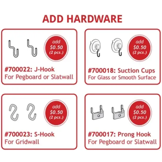 Azar Displays Clear Plastic Wall Mount File Holder with Pen Pocket, 2-Pack image {4}