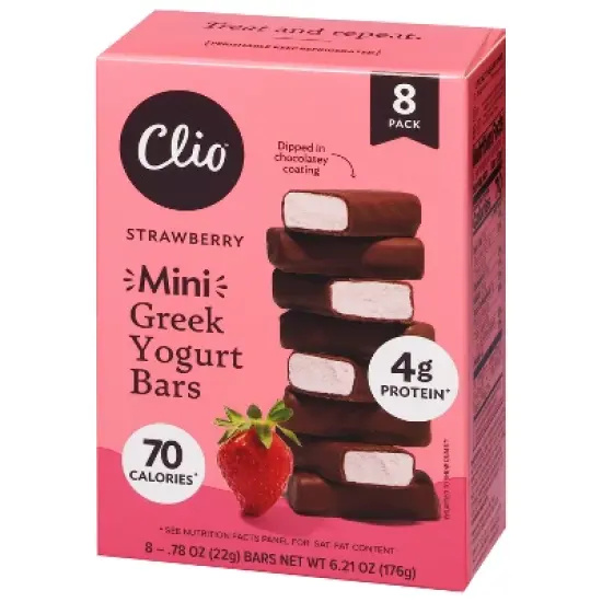 Clio Snacks Greek Yogurt Mini-Bars - 6.2oz/8ct image {2}