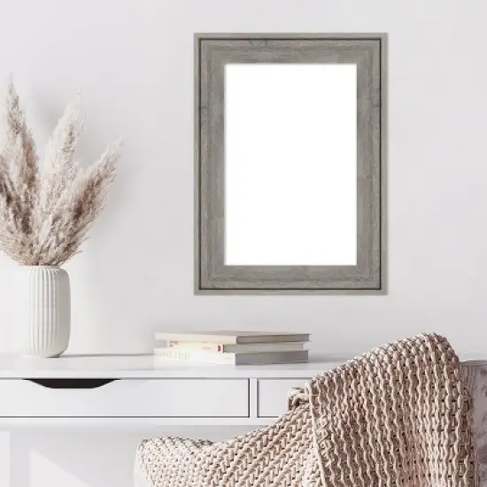 Amanti Art Regis Barnwood Grey Framed Dry Erase Magnetic Board image {7}