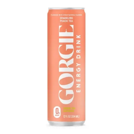 Gorgie Peach Tea Energy Drink - 12 fl oz Can image {13}