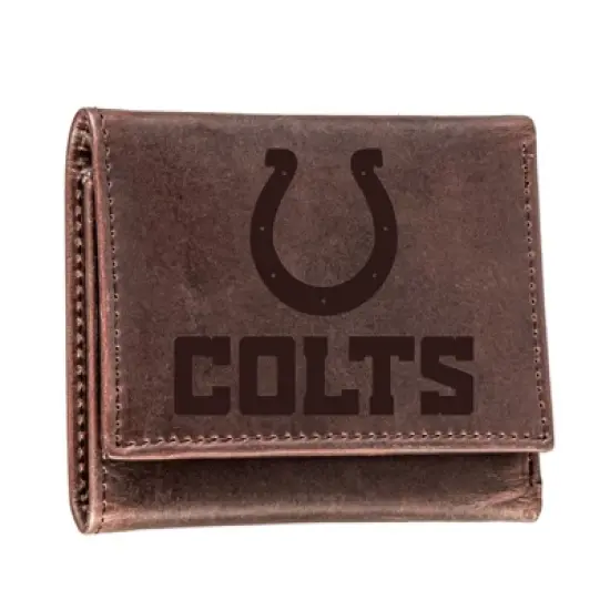 Evergreen Indianapolis Colts Tri-Fold Wallet, Brown image {1}