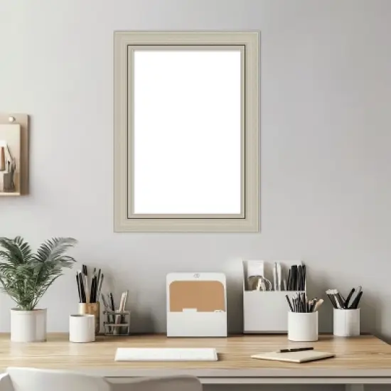 Amanti Art Romano Silver Narrow Framed Dry Erase Magnetic Board image {5}