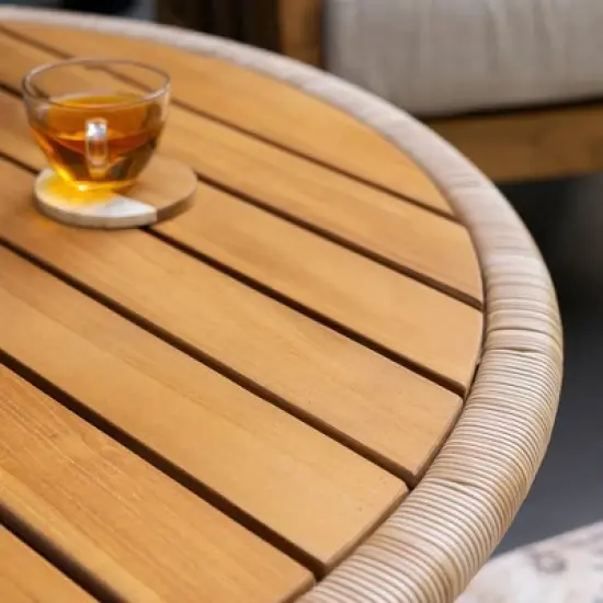 Cambridge Casual Seaside Teak Outdoor Coffee Table Teak Brown image {11}