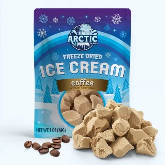 Arctic Farms Freeze Dried Ice Cream That Does Not Melt (Bits) (Coffee) image {9}