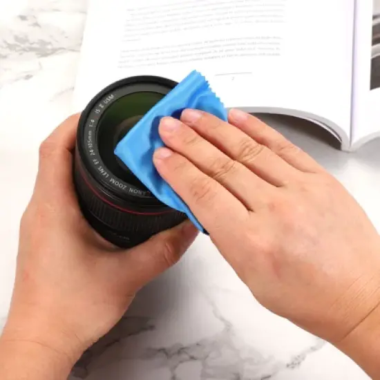Unique Bargains Microfiber Soft Portable Lightweight Cleaning Cloth 50 Pcs image {2}