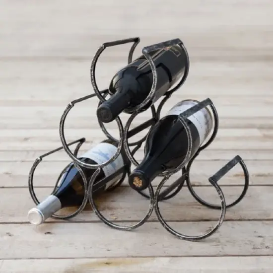 Twine Country Home Metal Wine Rack, Set of 1, 11.25" x 13" x 6.5" image {7}