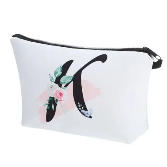 Unique Bargains Large Capacity Zipper Personalized Small Makeup Bag White image {14}