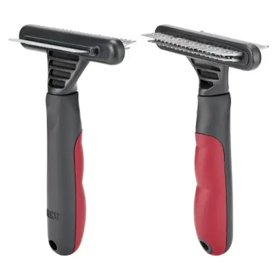KONG Double-Sided Rake, Detangling and Deshedding Dog Grooming Brush image {8}