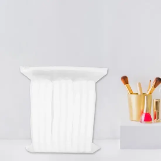 Unique Bargains 222pcs Makeup Facial Cotton Pads Lip Eye Makeup Remover Pads Soft Gentle Makeup Tools White image {4}