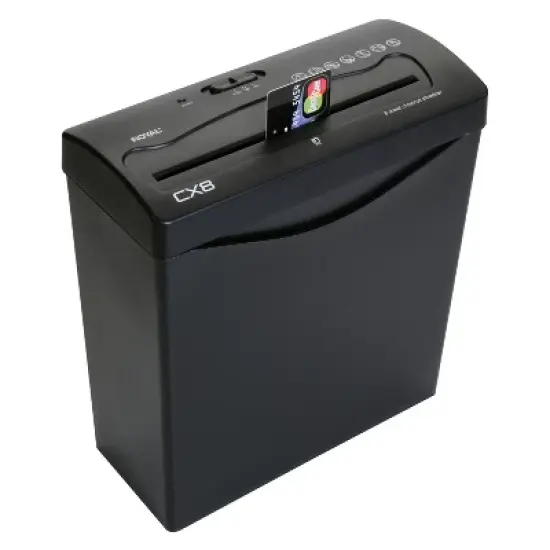 Royal&reg; CX8 8-Sheet Crosscut Shredder with Basket in Black image {6}