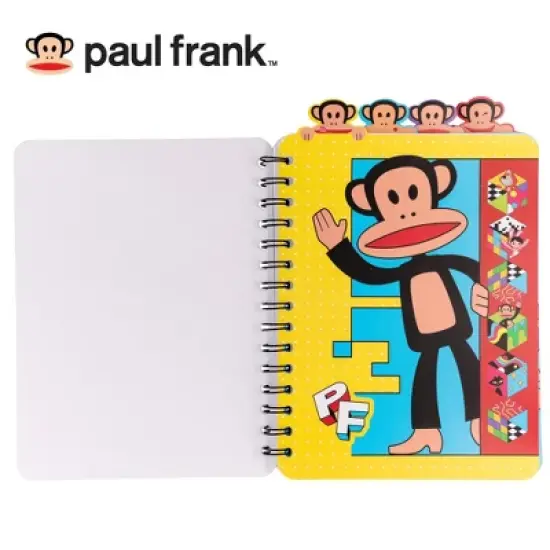 Inkology, LLC Paul Frank 4-Tab Spiral Notebook With 160 Dotted Sheets | 6 x 9 Inches image {2}