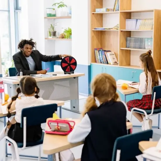 WinSpin 10"/12"/20"/24" Prize Wheel Spinning Game Tabletop / Dual-Use Whirl of Fortune Eagle image {8}