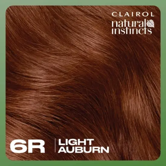 Natural Instincts Clairol Demi-Permanent Hair Color Dye Cream Kit - 6R Light Auburn, Spiced Tea image {2}