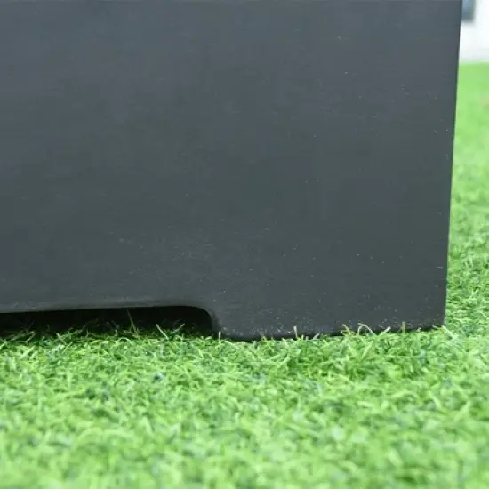 Elementi 15.7" Propane Tank Cover Concrete Hideaway Table for 20 lb Tank &ndash; Black image {4}