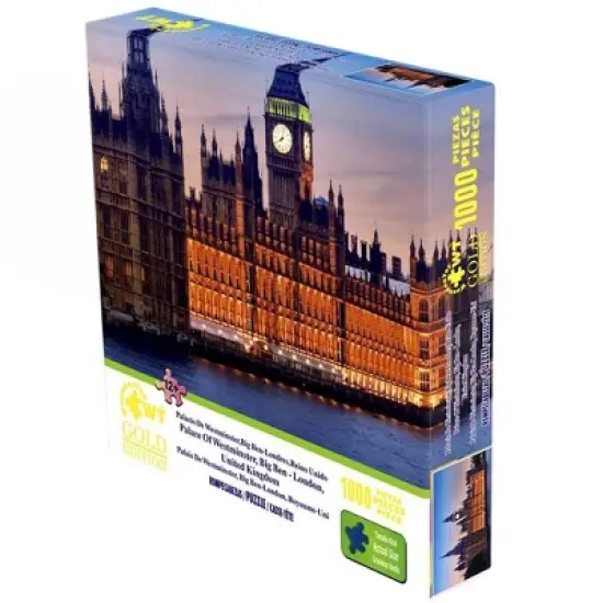 Wuundentoy Gold Edition: Palace of Westminster Big Ben - London United Kingdom Jigsaw Puzzle - 1000pc image {2}