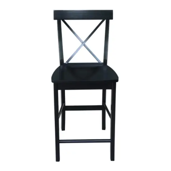 24" Martha X Back Counter Height Barstool - International Concepts image {1}