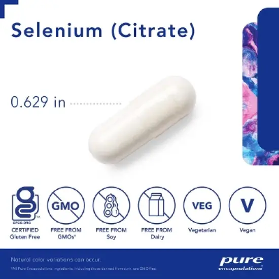 Pure Encapsulations Selenium (Citrate) - For Immune System Support & Cellular Health - Supports Blood Flow* - Gluten Free & Vegan image {2}