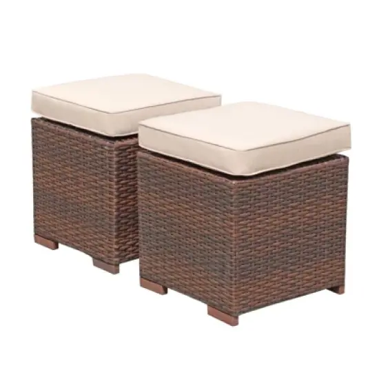 Sunsitt 2pc Outdoor Ottoman image {6}