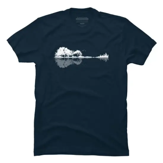 Men's Design By Humans Nature Guitar By Maryedenoa T-Shirt image {11}
