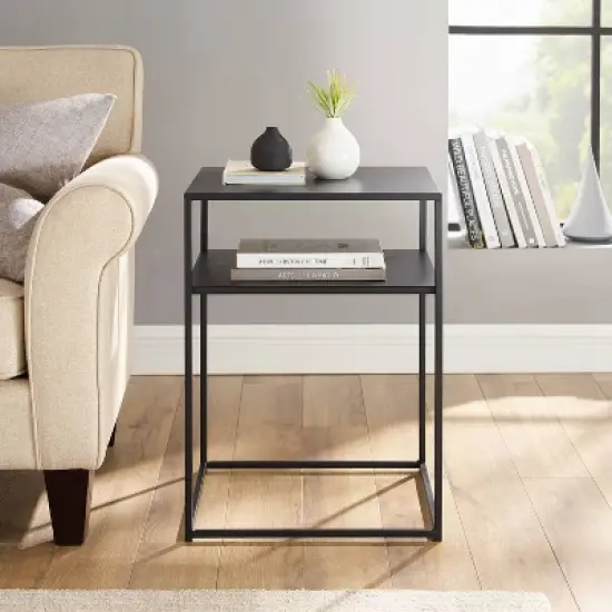 Braxton End Table Matte Black - Crosley image {4}