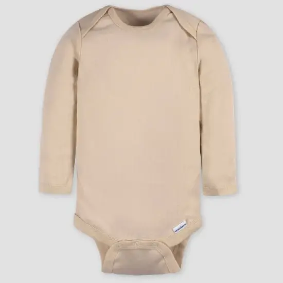 Gerber Baby 4pk Long Sleeve Onesies image {1}