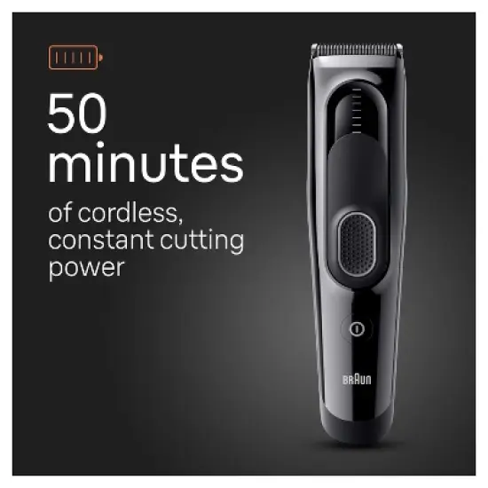 Braun&nbsp;Series 5 HC5310 Rechargeable 9-Setting Hair&nbsp;Clipper + 2 Attachment Combs image {5}