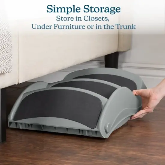 Pet Adobe 3-Step Pet Stairs for Small Dogs, Gray image {3}