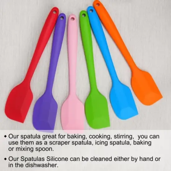 Unique Bargains Heat Resistant Non Stick Dishwasher Safe Seamless Spatula 10.8 x 2 Inch 1/4 Pcs image {4}