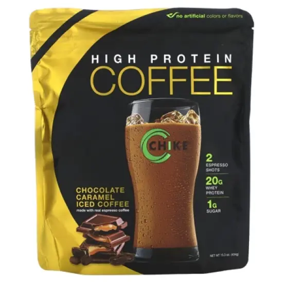 Chike Chocolate Caramel High Protein Iced Coffee, 20 G Protein, 2 Shots Espresso, 1 G Sugar, Keto Friendly and Gluten Free, 14 Servings (14.8 Ounce) image {2}