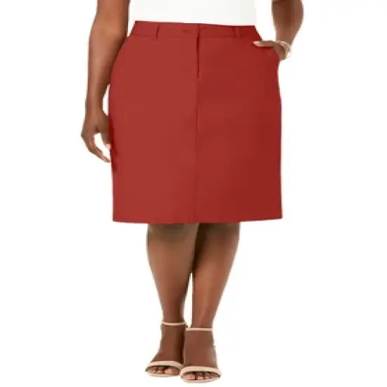 Jessica London Women&rsquo;s Plus Size Chino Skirt image {7}