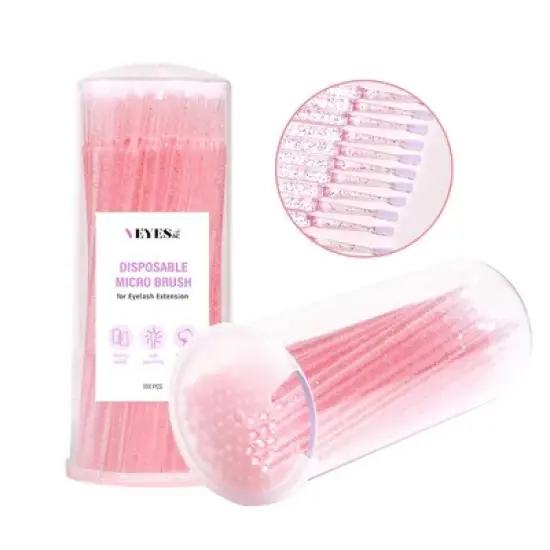 VEYES 100PCS Cotton Swabs Disposable Micro Applicators Brush for Makeup and Personal Care Cosmetic Brush Micro Swabs for Eyelash Extensions image {2}