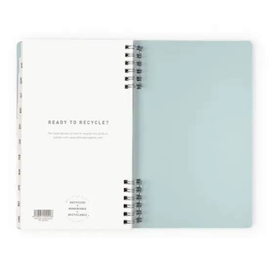 Altitude Supplies 5"x8" Weekly and Monthly Planner, July 2025 to June 2026, Seafoam Blue Arch image {8}