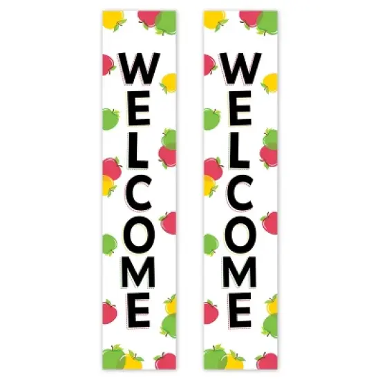 Creative Teaching Press&reg; Apple Time Welcome 2-Sided Banner, 8" x 39", Pack of 2 image {3}
