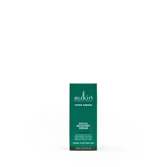 Sukin Super Greens Facial Recovery Serum - 1.01 fl oz image {1}
