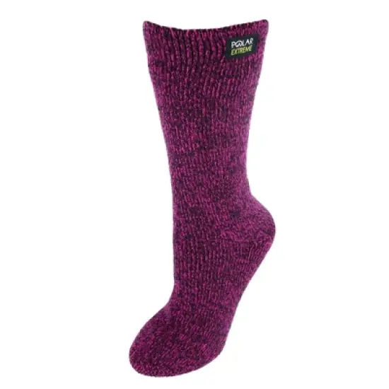Polar Extreme Women's Marled Insulated Thermal Socks with Fleece Lining image {3}